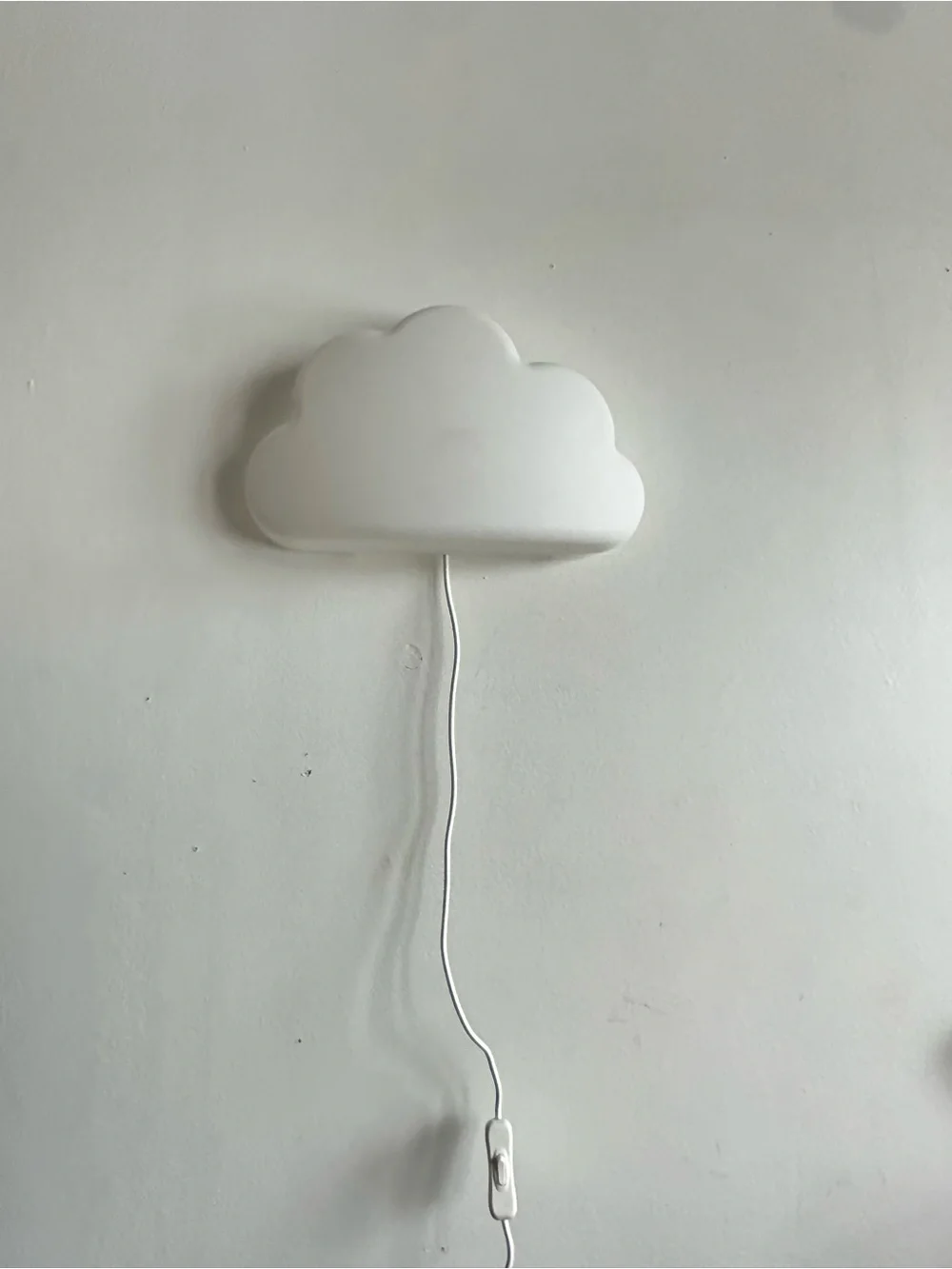 Cloud-Shaped Wall Night Light - White